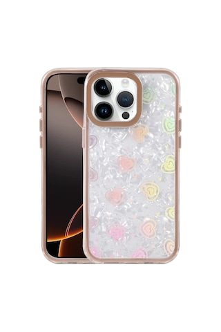Newface - 128 - Apple iPhone Uyumlu 14 Pro Max Lumi Desenli Kapak - - Kmrsfres - Çöl Titanyum