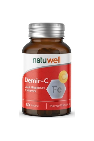 Natuwell Demir- C 60 Kapsül Natuwell Demir- C 60 Kapsül