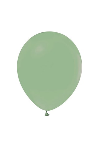 Balon Düz Pastel Makaron Balon Küf Yeşili 100 Adet