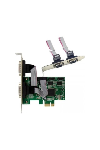 Pci Express 4 Port Com Kart Rs232 Db9 Pcı-e Çoklayıcı Com Kart
