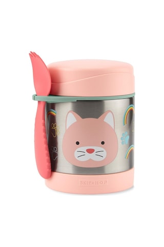 Skip Hop Zoo Paslanmaz Çelik Termos Kedi Çok Renkli