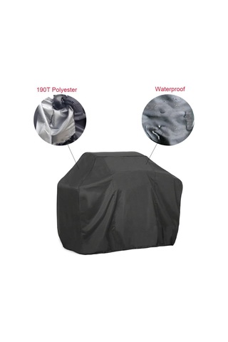 Barbekü Izgara Kapağı, 74 İnç Siyah Toz Geçirmez Izgara Kapağı Solmaya Dirençli