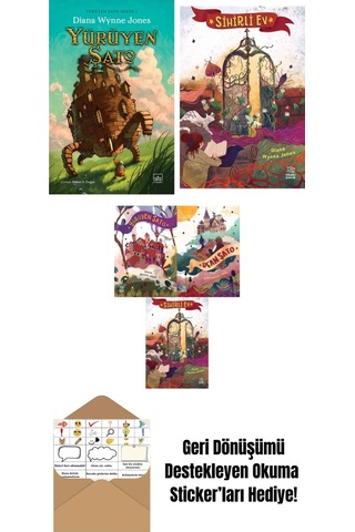 Yürüyen Şato Yürüyen Şato Serisi 1 Ciltli + Sihirli Ev + Diana Wynne Jones Üçlü Kitap Seti: Yürüyen Şato Uçan Şato Sihirli Ev