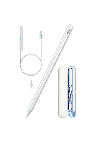 Novstrap Apple Uyumlu iPad Air 11 2025 M2 M3 İle Dokunmatik Tablet Kalemi Avuç İçi Reddi Pencil C10a Manyetik Şarjlı Kısayol Tuşlu Bluetooth Stylus