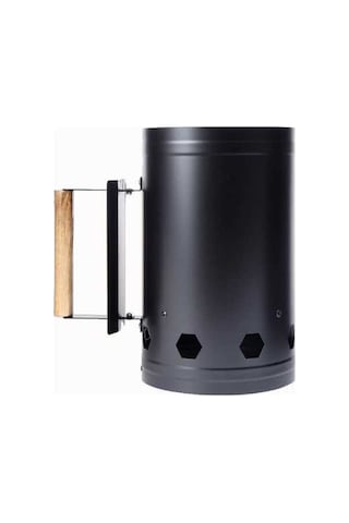 Pazly Barbekü Aletleri Nokta Kömür Ateşleme Namluları Karbon Kova Ateşleyici A Siyah