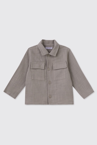 Panço Erkek Bebek Gri Ceket 2611BB22008