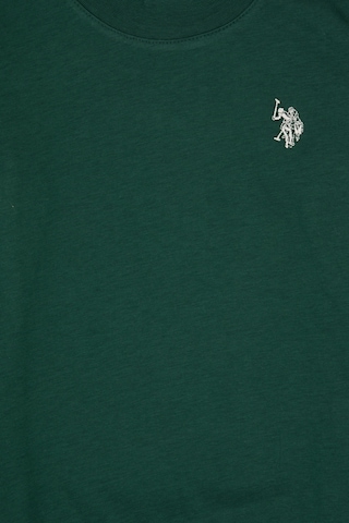 U.S. Polo Assn. Erkek Çocuk Koyu Yeşil Basic Bisiklet Yaka Sweatshirt 50314971-VR079