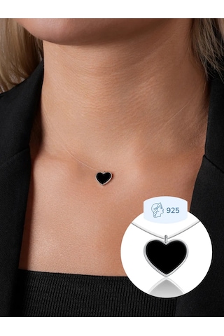 Lucente Balıkçılık İpi Kolye Kalp 925 Ayar Gümüş 327293797 Gümüş