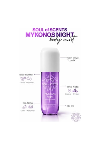 Mykonos Night Gourmand & Sweet Body Mist 180 Ml