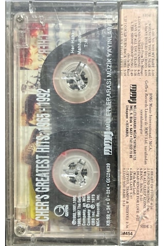 Plak Değildir Kaset Tir Kaset Cher's Greatest Hits 1965-1992 Ka