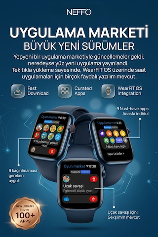 Neffo NF11 Pro Max Akıllı Saat (İthalatçı Garantili)