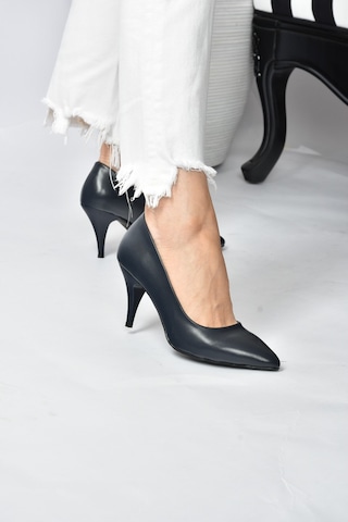 Fox Shoes Lacivert Kadın Topuklu Ayakkabı A922151109 Lacivert