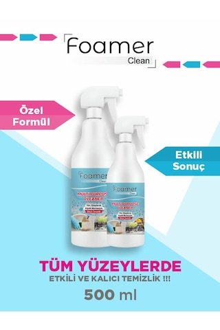 Foamer Clean Çok Amaçlı Leke ve Kir Çıkarıcı Köpük Sprey 500 ML