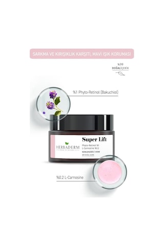 Herbaderm Super Lift Leke Oluşumuna Karşı Mavi Işık Koruma Sağlayan Nemlendirici Krem 50 ML