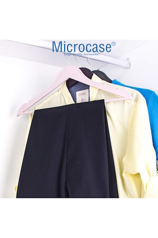 Ahşap Görünümlü Plastik Elbise Askısı A Kalite 5 Adet Al4492 Siyah