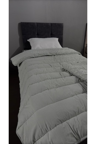 Clasy Saten %100 Pamuk Saten Tek Kişilik Yorgan Avola V2 Adaçayı