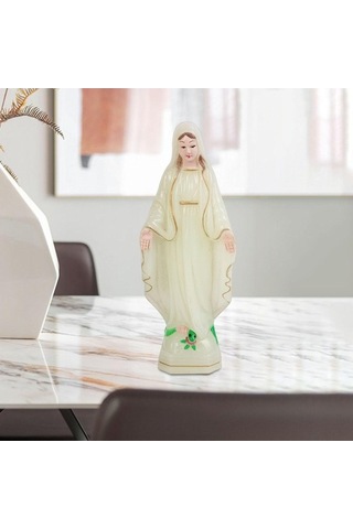 Opulentliving 15cm Suntek Kutsal Meryem Heykelcik, Dekoratif Heykel, Ev Ve Ofis Dekoru, Hediye İdeali 15cm