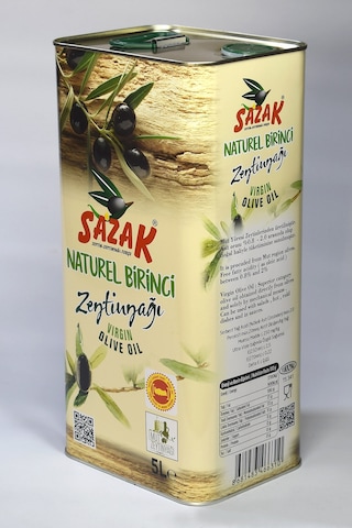 Sazak Natürel Birinci Zeytinyağı 5 L