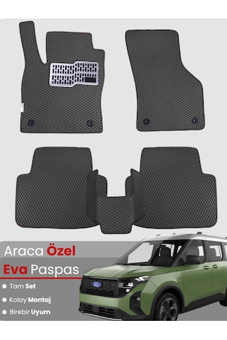 Ford Courier 2024-2025 Uyumlu Eva Paspas Tam Set Birebir Uyum,su Geçirmez,kolay Ve Hızlı Montaj 871