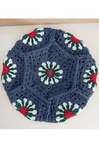 El Yapımı Ressam Beresi , Kadın Ressam Bere, Renkli Kadın Bereleri Lacivert