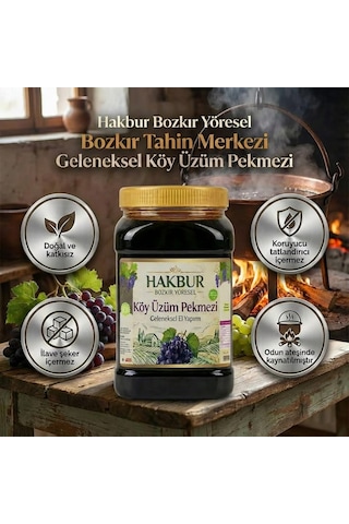 Bozkır Tahin Merkezi Doğal Katkısız Üzüm Köy Pekmezi 950 G