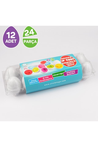 Circle Toys 12’Li Geometrik Yumurta CIRCLE 105
