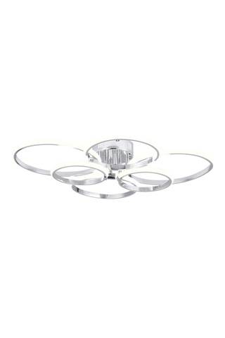 Pl 02 6 Model Krom 3 Renkli Salon Ve Oturma Odası İçin İdeal Alüminyum Avize, 75x10 Krom