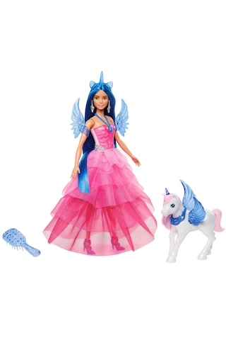 Barbie HRR16 Mavi Saçlı Prenses Bebek