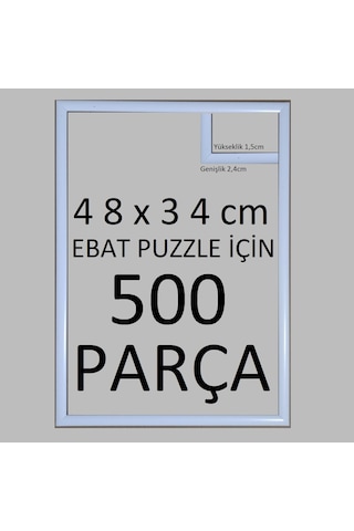Sar Plus Balıksırtı Puzzle Çerçevesi Beyaz 500 Parça İçin