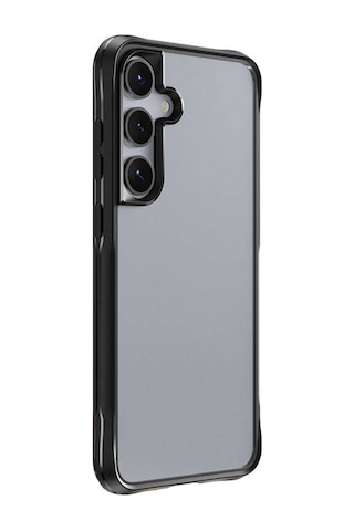 Zore Galaxy Uyumlu S24 Kılıf Şeffaf Sert Pc Arka Yüzey Tasarımlı Edo Kapak - Siyah Siyah