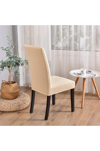 Beyaz 1/2/4/6 Adet Elastik Sandalye Örtüleri Spandex Yemek Sandalyesi Slipcover Yemek Odası Düz Renk Sandalye Kılıfı Düğün Otel Ziyafet İçin 1-pcs