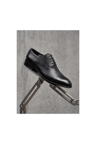 Crc Ayakkabı Black Signature Hakiki Deri Cap Toe Oxford Premium Siyah