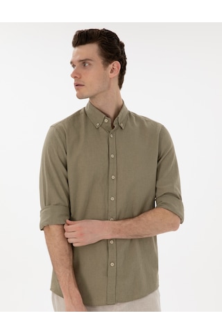 Pierre Cardin Erkek Haki Gömlek Desenli 50303245-vr027 Haki
