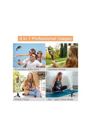 Isteady Q El Gimbal Sabitleyici Selfie Stick Çubuğu Ayarlanabilir Tripod Akıllı Telefon Için Uyumlu