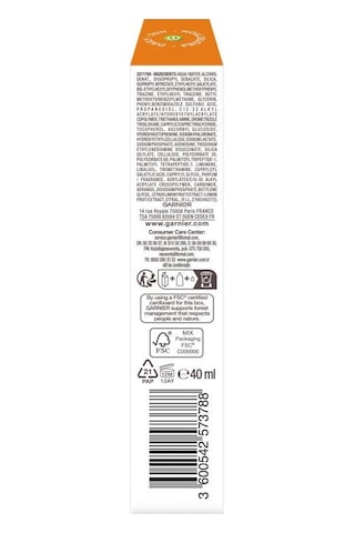 Garnier Ambre Solaire Super Uv C Vitamini Koyu Leke Karşıtı Fluid Krem SPF50+ 40 ML