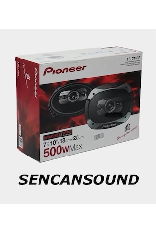 Pioneer Ts-7150f 500 Watt 18x25 Cm Şampiyon Serisi Oval Hoparlör Sencansound