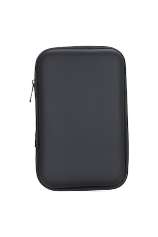 Folinda 2.5 İnç Sabit Disk Koruyucu Kutu, Eva+pu Malzeme, Sıçrama Ve Yağmur Dayanıklı, Power Bank Ve Aksesuarları İçin Çok Amaçlı Depolama Çantası Siyah