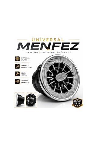 Vip Premium Model Klima Menfezi Izgarası ÇAPI 9-10CM (1 ADET)