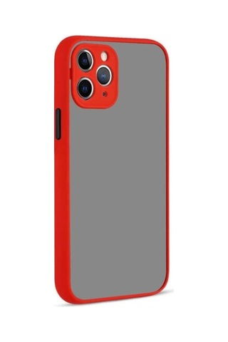 Apple Uyumlu iPhone 11 Pro Kılıf Zore Hux Kapak Kırmızı