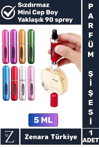 Kompakt Cep Boy Doldurulabilir Taşınabilir Sızdırmaz Pratik Çanta Boy Mini Cep Parfümü Şişesi 5 Ml