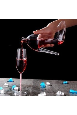 Homyl Yenilik Viski Sürahi Cam Merlot Moscato Şarap Şişesi Temizlemek