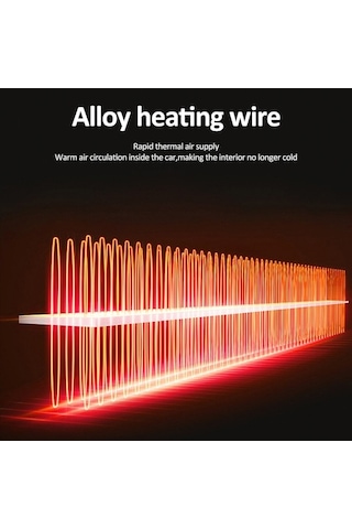 Dancemonkey 12v Araba Isıtıcı, Kış Defroster, Çakmaklı, Taşınabilir, Siyah