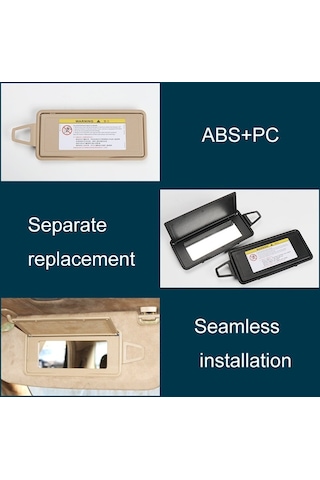 Sones Mercedes-Benz S Class W220 1998-2005 Araba Ön Sıra Sol Güneşlik Makyaj Aynası Gri