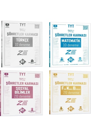 Kr Akademi Tyt Şöhretler Karması Deneme Seti 4 Kitap