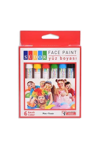 Yb01 6 Lı Yüz Boyası Çok Renkli