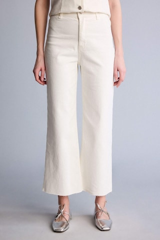 Defacto Culotte Yüksek Bel Kısa Paça Crop Jean Pantolon B5012ax26smnm86 Ekru-nm86