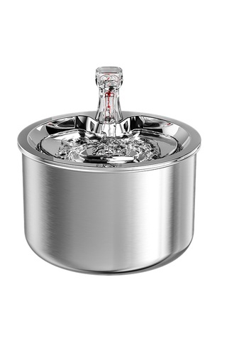 Ecronicword Paslanmaz Çelik Otomatik Kedi Suluk Evcil Hayvan 2 L