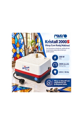 Kristall 2000s Vitray Cam Rodaj Ve Taşlama Makinesi