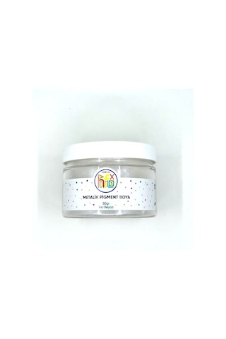 Epoksi Reçine Metalik Sedefli Pigment Toz Boya Inci Beyazı Renk 50 G