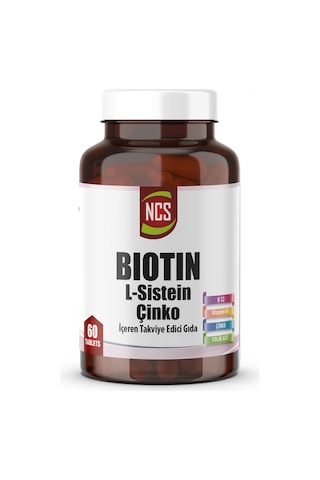 Ncs Biotin 2500 Mcg 60 Tablet L Sistein Çinko Vitamin B12